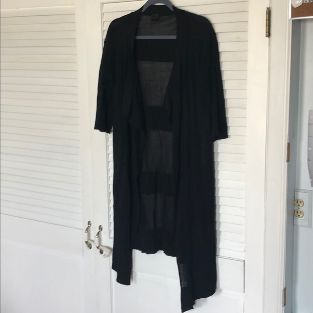 Mona B long Cardigan with 3/4 sleeves One Size